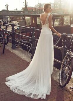 ✨ Lehoučké svatební šaty s jemnou krajkou a tylovou sukní ✨