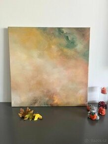 Abstraktní obraz - Podzim - 60x60cm