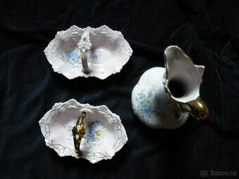 secesní váza a košíčky kořenky