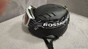 Dámská lyžařská přilba helma UVEX + brýle Rossignol