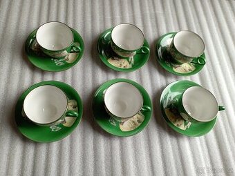 Čínská čajová souprava - rarita zelená barva