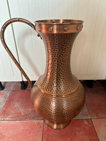 Měděný tepaný džbán - váza - 58cm - 1