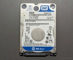 WD HDD pevný disk 2,5" - 500GB - 1