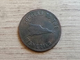 Kanada 1/2 Penny 1857 koloniální mince Prince Edward Island