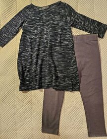 Vel.98cm, 2-3 roky, šaty Reserved, leginy Next - 1