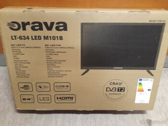 LED TV Orava - 61cm, DVB -T2, 2 x HDMI, SCART, USB nová