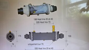bazénový výměník Zodiac Heat Line 40kW.