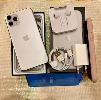 iPhone 11 Pro Max Silver BATERIE 100% TOP