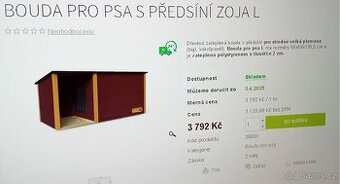 bouda pro psa nová krásná