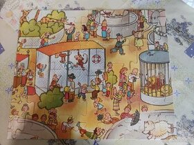 Dětské retro puzzle Zoo