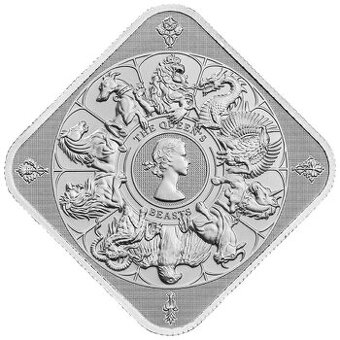 stříbrný slitek 1oz QUEEN´S Beasts 2025