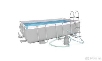 Nový kompletní set bazén 4x2 m, písková filtrace, schůdky
