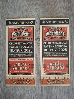 celofestivalové vstupenky na The Legends Rock Fest 18.7.-19.