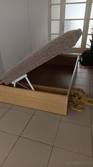 Prodam postel s uloznym prostorem, 195x85 - 1