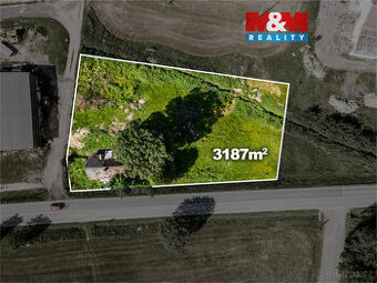 Prodej komerčního pozemku, 3187 m², Líšnice