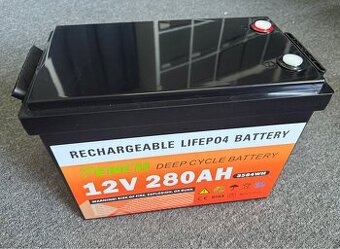 LiFePO4 baterie pro obytné auto 12V 280Ah
