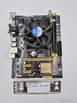 MB + i5-4570 3.6GHz + 8GB RAM + Chladič CPU