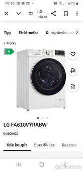 Lg pračka 10,5kg předváděcî