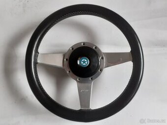 Raritní dobový sportovní kožený volant Moto-lita, průměr 12“