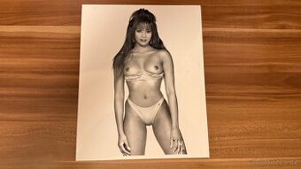 Vintage foto tisk Rex Features – glamour portrét (originál)