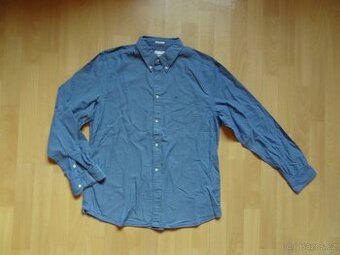 pánská Wrangler sv.modrá košile plátno, dl.ruk, puntík, ba L