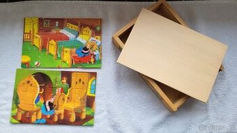 Dřevěné puzzle – Zlatovláska a tři medvědi