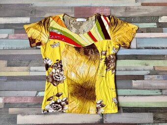 Žluté Tričko Edda Gavioli - Vel. Uni