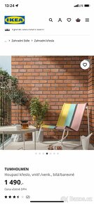 Houpací barevné křeslo ikea