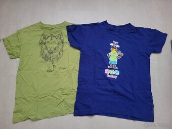 2ks trika s krátkým rukávem pro kluka, v.128/134 a 134