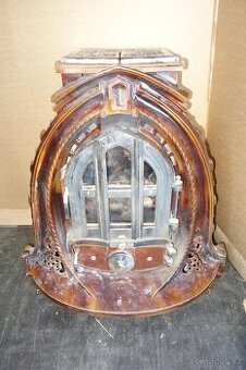 Nadherna stara litinova krbová kamna Westminster