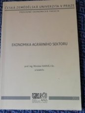 Ekonomika agrárního sektoru - skripta ČZU - 1