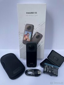 Insta360 x3 akční kamera + baterie (a záruka)