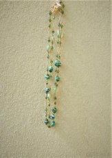 Dvouřadý náhrdelník z vinutek a voskovek, 60.léta