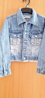 Riflová dívčí bunda 3-5 roků, 104-110 cm, EXIT