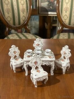 Sběratelský porcelánový miniatur set – ručně malovaný