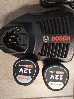 Nabíječka Bosch GAL 1230 CV+ 2 baterie 12V, ,Li-ion3Ah
