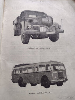 ŠKODA 706 R, 706 RO, NÁVOD K OBSLUZE, 1948