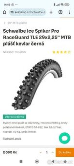 Zimní plášťe Schwalbe s hroty - 1