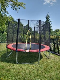 Trampolína 305 cm červená
