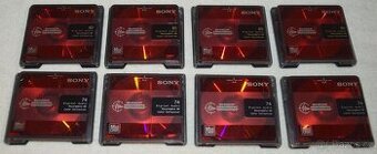 MD minidisc SONY 74/80min., super stav, s obaly, sada 8ks