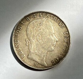 Stříbrný zlatník FJ 1 1858 M