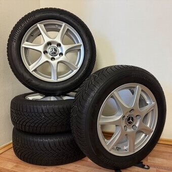MERCEDES A/B/CLA 5x112 R16 ET44+ZIMNÍ 205/60R16 5,5/5mm