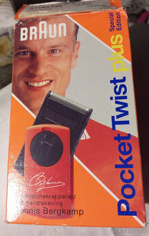 Retro holící strojek na baterky.