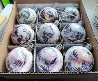 Vánoční ozdoby - vlci ORIGINÁL