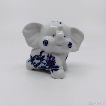 Cibulákový porcelánový slon - 1