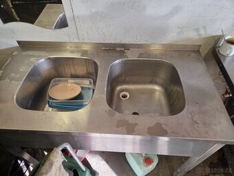 nerez dvojdřez, dvojitý nerezový dřez 120 cm