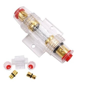 Pojistkové pouzdro a pojistka AGU 10x38mm 80A / 60A fuse box