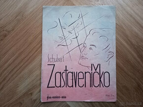 Vintage klavírní noty - Franz Schubert: Zastaveníčko