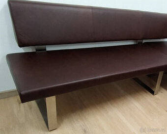 Nová jídelní rohová lavice pravá kůže