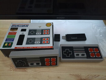 Hry až 620 her nové,malé, bezdrátové 2 ovladače..